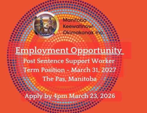 Employment Opportunity – Post Sentence Support Worker  – Term Position