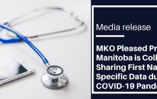 Media release banner about data collection